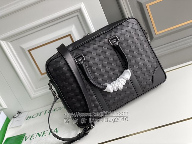 Bottega veneta高端男包 98083 寶緹嘉原單胎牛皮男包 BV經典款編織包男士手提公事包  gxz1364
